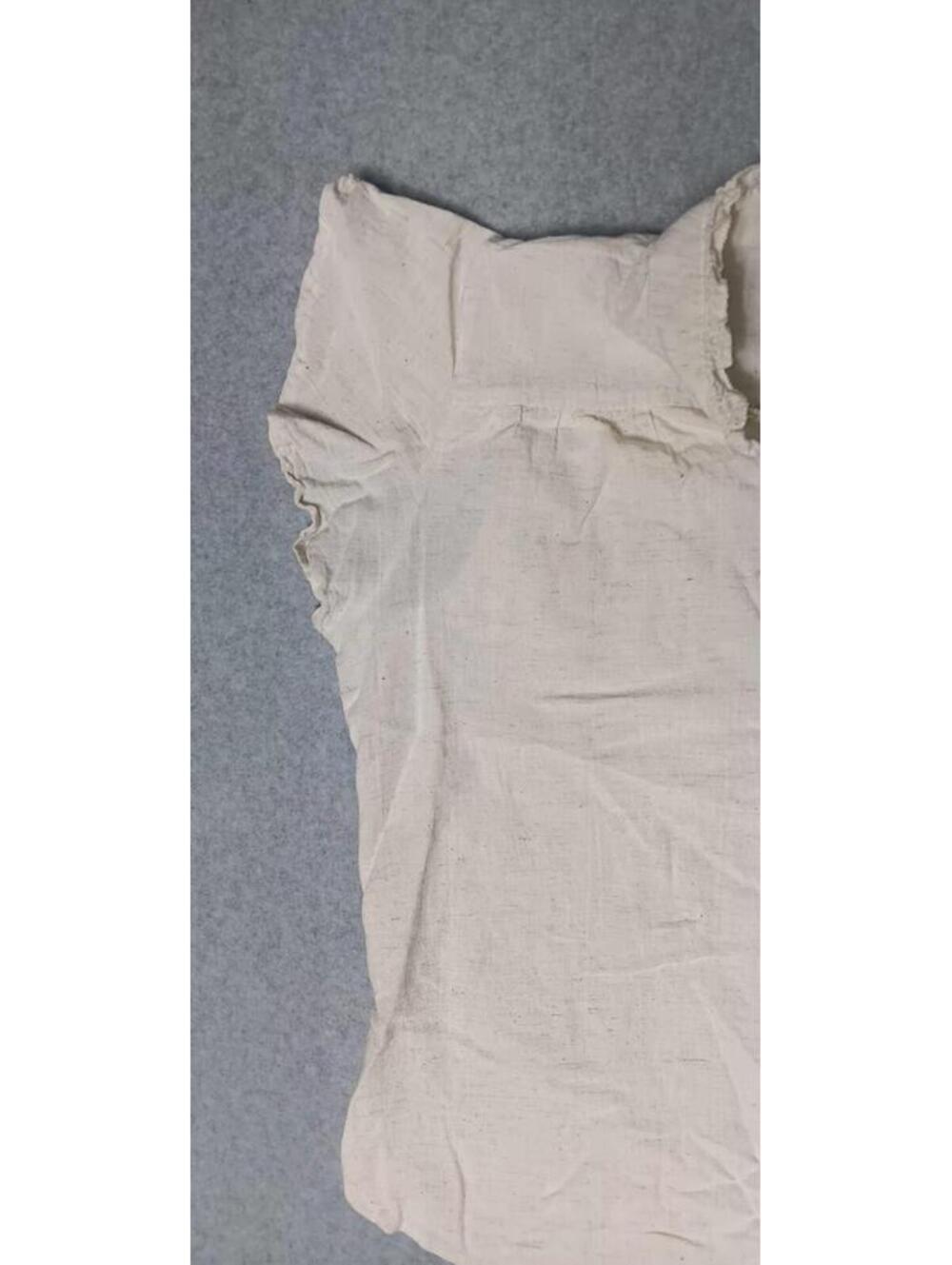 Cassee's Short Sleeve Blouse Womens Size XL Ivory Color Linen Blend Ruffled... - Picture 11 of 11